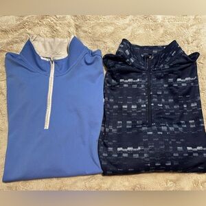 Adidas Mens 2XL bundle of two Quarter-Zip Golf Pullovers